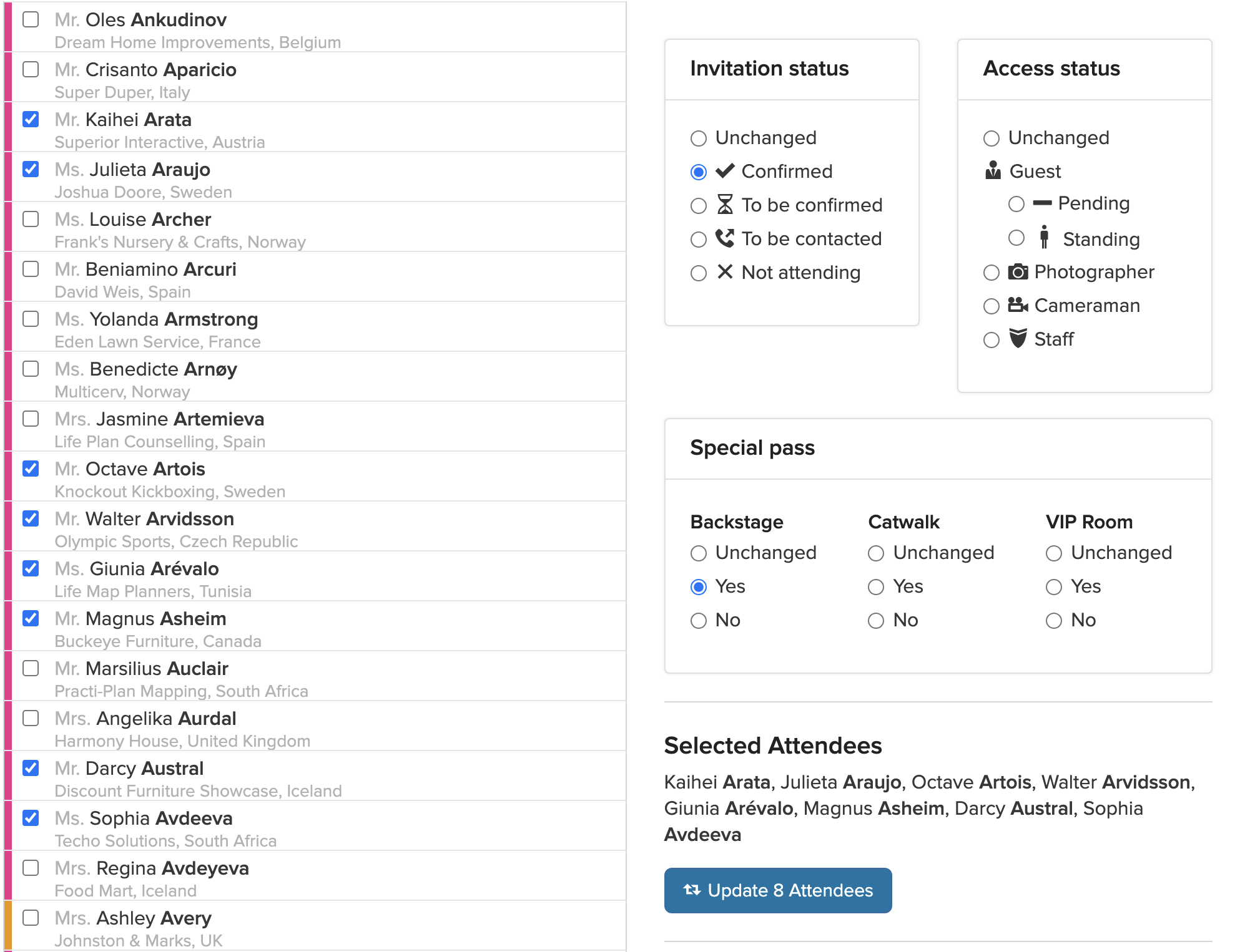 Magnetiq - Approve Access and Assign Special Passes